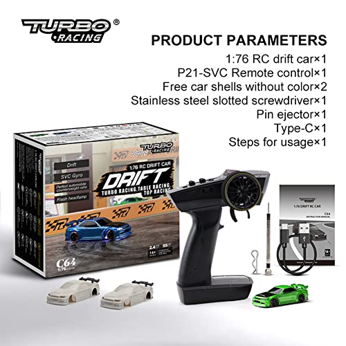 Flycolor Turbo Racing 1:76 Drift RC Truck