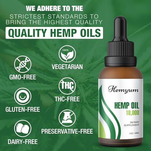 Organic Hemp Oil 10,000mg - Vegan Tincture 4-Pack
