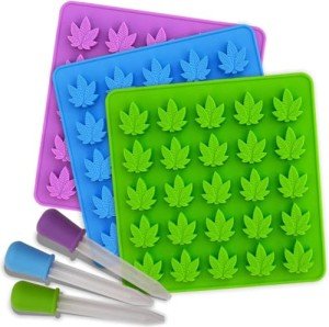 Hemp Leaf Silicone Molds for Candy and Gummies