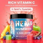 HOOLOO Hemp Gummies for Relaxation - 6 Fruity Flavors