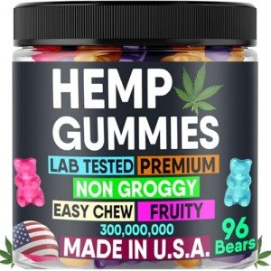 Hemp Gummies for Relaxing Sleep Support - 96 Count