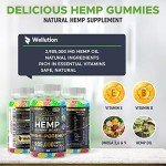 WELLUTION High Potency Hemp Gummies – 60ct