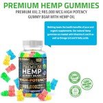 WELLUTION High Potency Hemp Gummies – 60ct