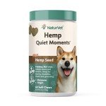 NaturVet Quiet Moments Hemp Calming Soft Chews for Dogs
