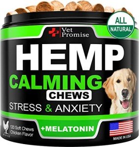 Hemp Calming Chews for Anxious Dogs - 120 Treats