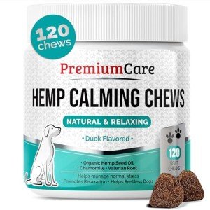 Premium Hemp Calming Chews for Dogs - Duck Flavor