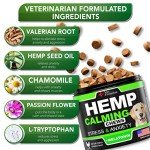 Hemp Calming Chews for Anxious Dogs - 120 Treats