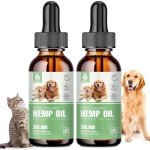 Organic Hemp Oil for Pets - Calming & Pain Relief