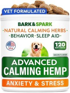 BARK&SPARK Calming Hemp Dog Treats - 120ct