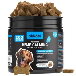 Chicken-Flavored Calming Chews for Dog Anxiety 200 pcs