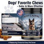 Calming Hemp Dog Chews for Stress Relief 200ct
