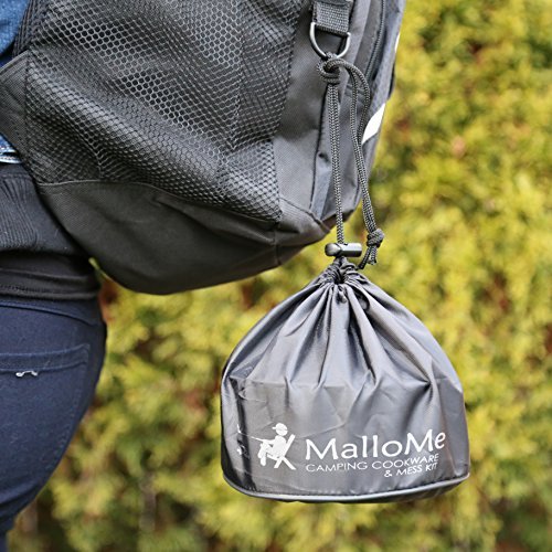 MalloMe Camping Mess Kit - 1L Cookware Set