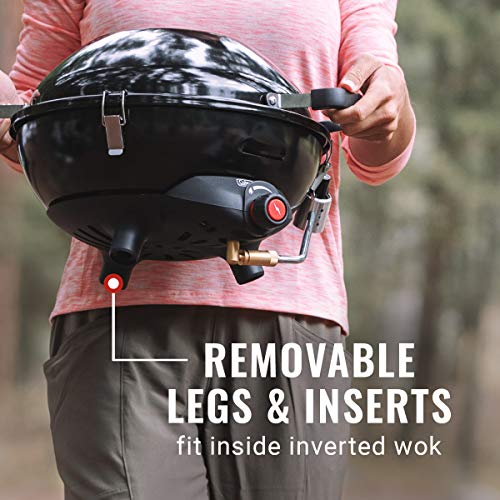 4-in-1 Portable Black Camping Stove