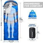 MalloMe Waterproof Sleeping Bag for All Seasons