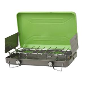 Flame King 2-Burner Portable Camping Stove Grill
