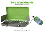 Flame King 2-Burner Portable Camping Stove Grill