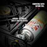 JoChef Portable Butane Camping Stove with Windshield