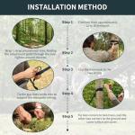 Leichte Doppel-Hängematte mit Netz für Abenteuer