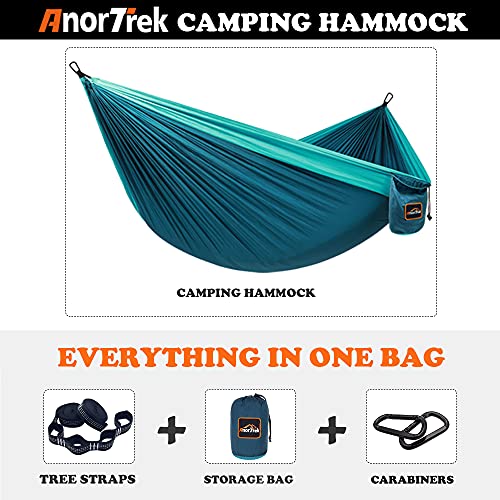 AnorTrek Lightweight Portable Camping Hammock with Straps