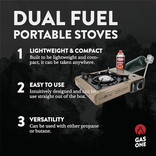 Gas One Dual Fuel Portable Camping Stove