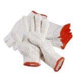 Cotton Polyester Knit Safety Work Gloves - 6 Pairs
