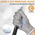 15 Pairs Level 5 Cut Resistant Gloves