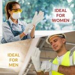 Beige Knit String Gloves - 12 Pack