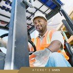 High-Visibility Leather Work Gloves - 12 Pairs