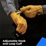Warm Leather Work Gloves with Thinsulate Lining