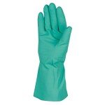 Reusable Chemical Resistant Nitrile Gloves, Large Green