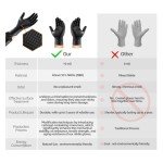 10mil Black Nitrile Disposable Gloves - Medium