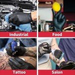 Black Nitrile Exam Gloves, 100 Pack, Large