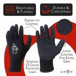 12 Pairs Latex-Coated Grip Work Gloves (XL)