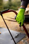 High Visibility Green Gardening Gloves - 6 Pairs
