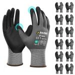 DULFINE MicroFoam Nitrile Safety Work Gloves 12 Pairs