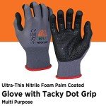 WOLF Ultra-Thin Nitrile Palm Coated Gloves
