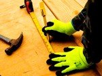 High Visibility Green Gardening Gloves - 6 Pairs