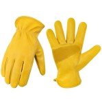 Durable Cowhide Leather Work Gloves for All