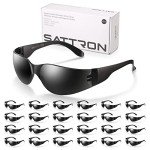 24 Pack Tinted Safety Glasses with UV Protection