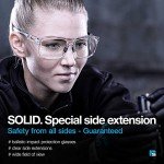 SolidWork Anti-Fog Clear Safety Glasses with Side Shields