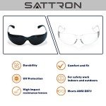 24 Pack Tinted Safety Glasses with UV Protection
