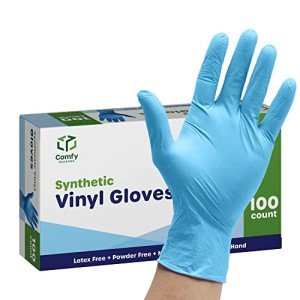 Comfy 100-Count Medium Vinyl Disposable Gloves