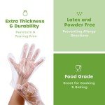 100 Count Disposable Poly Gloves – Latex Free