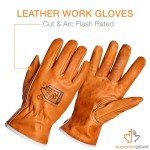 Goat Grain Leather Arc Flash Work Gloves