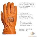 Goat Grain Leather Arc Flash Work Gloves