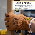 Goat Grain Leather Arc Flash Work Gloves