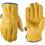 Wells Lamont Leather Work Gloves - Water-Resistant, Large