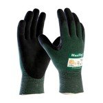 Cut Resistant Nitrile Coated Work Gloves - Green