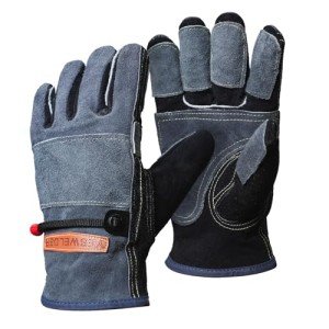 Durable Leather Work Gloves for Welding and Gardening