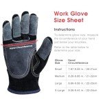 Durable Leather Work Gloves for Welding and Gardening